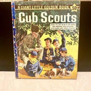 Vintage 1959 Giant Little Golden Book ‘Cub Scouts’